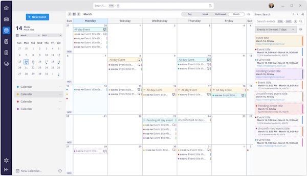 Thunderbird Calendar